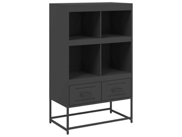 Modernes Highboard mit Stauraum für die Einrichtung, pflegeleicht mit glatter Oberfläche, Elegantes Design zur Aufbewahrung von Zeitschriften und Büchern, stabiles Highboard