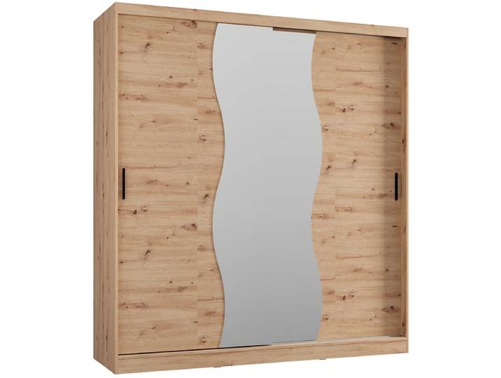 Schwebetürenschrank MILTON artisan eiche 2 Türen