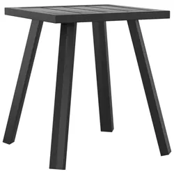 Helloshop26 - Zeitloser Gartentisch 34 x 34 x 38 cm anthrazitfarbener Stahl 02_0018687