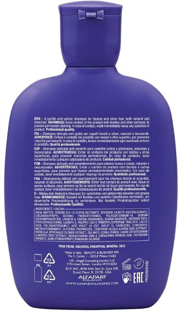 Alfaparf Blonde Anti Yellow Shampoo 250ml