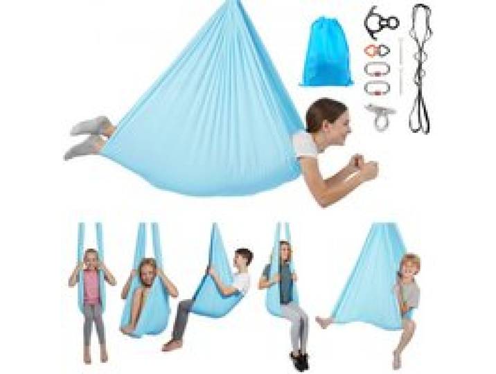 VEVOR Hamac de Yoga Aérien Capacité de Charge 136 kg, Kit Balançoire de Yoga Inversion Danse Aérienne, Hamac en Nylon avec Sac de Rangement Zippé, pour Fitness Musculation Pilates Gym Maison Studio