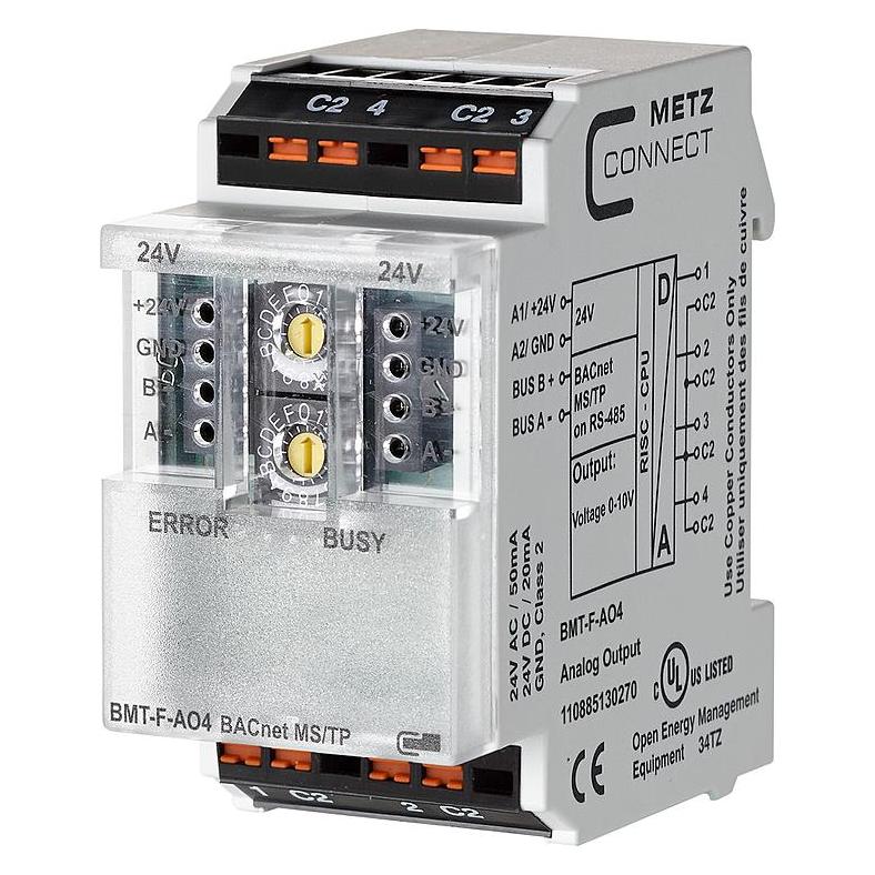 Metz Connect Metz 110885130270 BMT-F-AO4 BACnet MS/TP (Analogaktor) (110885130270)