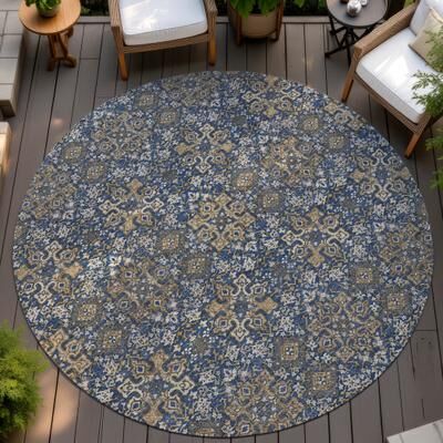 Addison Rugs Machine Washable Indoor/ Outdoor Traditional Dewey Chantille Rug