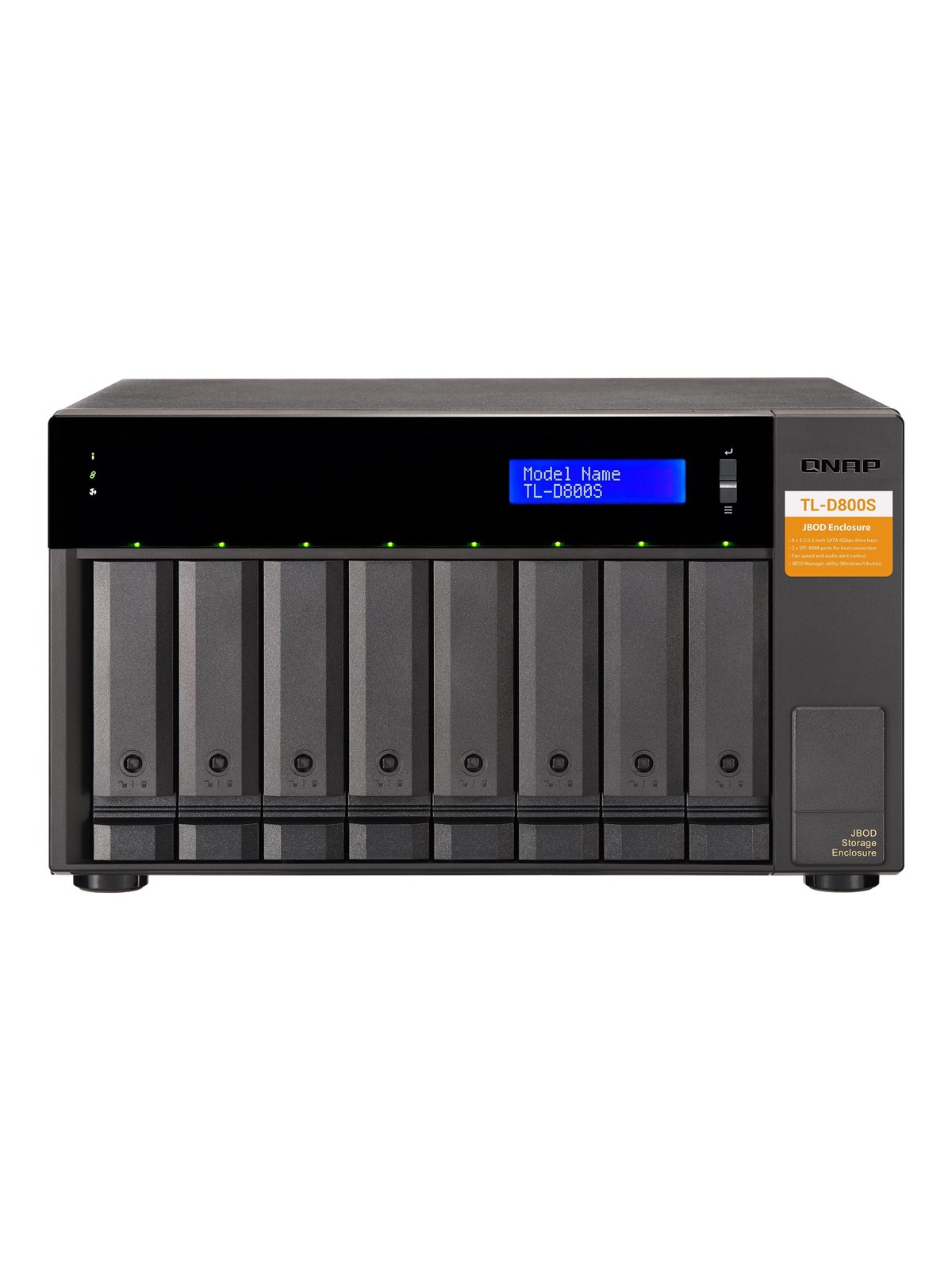 QNAP TL-D800S High-performance desktop SATA 6Gbps JBOD storage enclosure