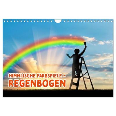 Himmlische Farbspiele - Regenbogen (Wandkalender 2027 DIN A4 quer), CALVENDO Monatskalender