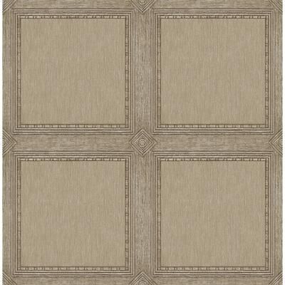 Chris Loves Julia x A-Street Prints Moorland Chestnut Wood Panel Wallpaper