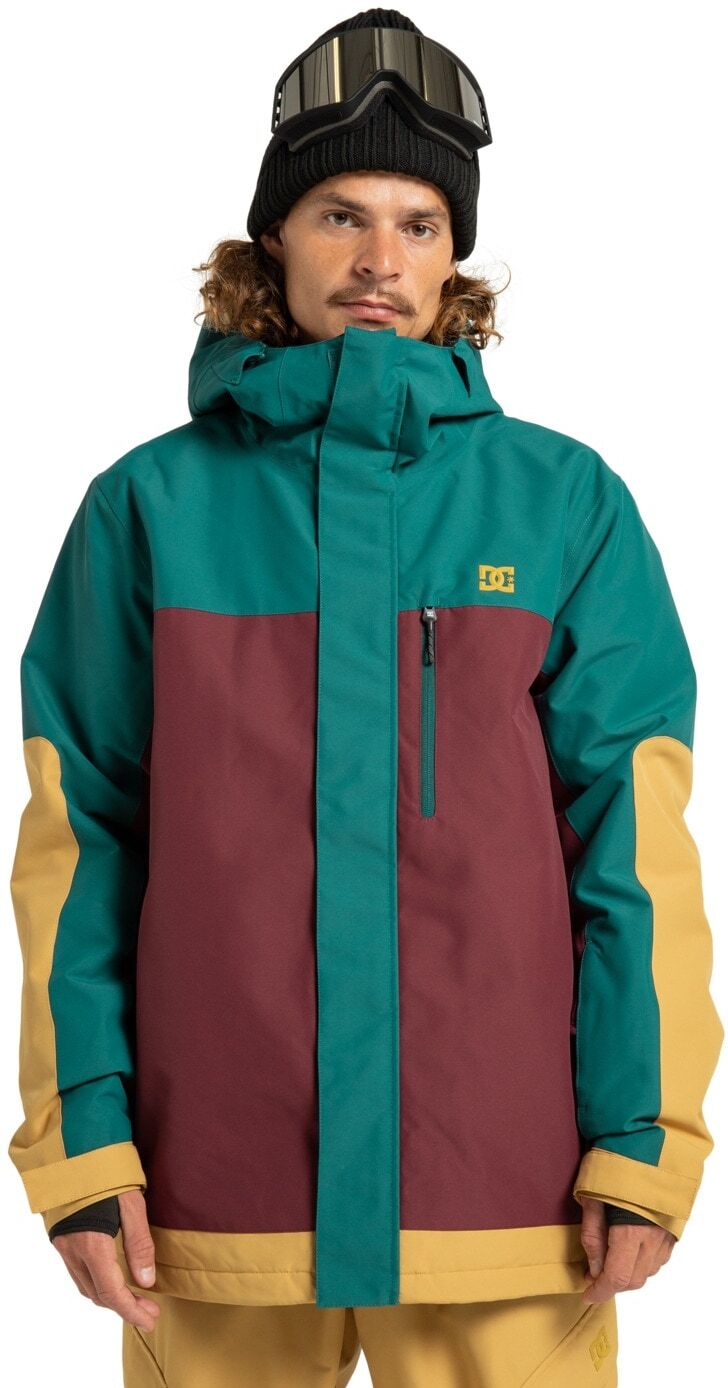 Snowboardjacke DC SHOES "Defiant 10K", Herren, Gr. S, bunt (windsor wine), Obermaterial: 100% Polyester., Jacken Snowboardjacke