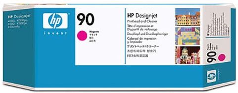 HP 90 cabeças de impressão magenta e kit de limpeza (C5056A)