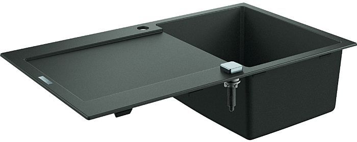 Grohe K500 Komposit-Einbauspüle 31644AT0 860x500mm, 1 Becken mit Abtropffläche, granit grau