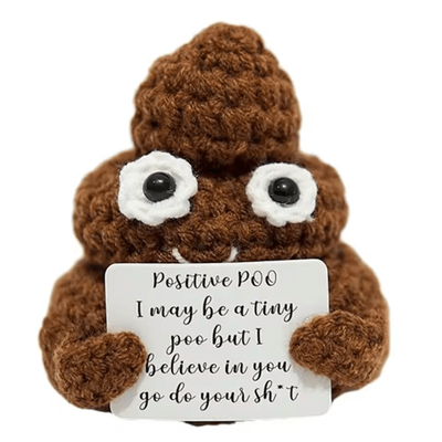 PosiPal Crochet Doll Mini Emotional Support Plush With Positive Card PosiPal Crochet Doll Mini Emotional Support Plush With Positive Card