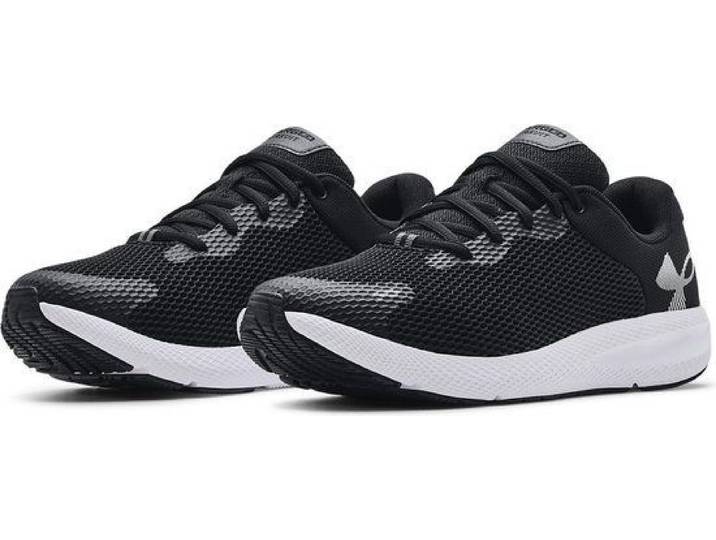 Under Armour UA Charged Pursuit 2 BL - Heren Sportschoenen - Lichtgewicht ademend bovenwerk - White Black