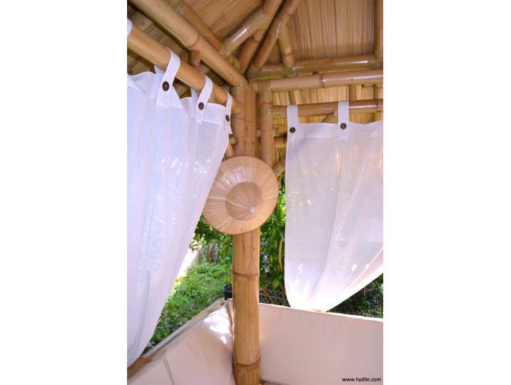 Rideau en coton pour gazebo