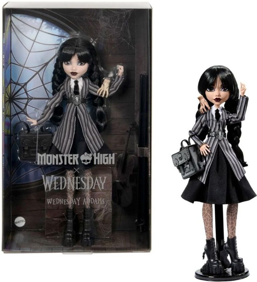 Mattel Monster High X Wednesday - Wednesday Addams (School Outfit) Doll (HXJ04)