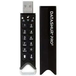 iStorage Datashur Pro2 (8 GB, USB-A), USB Stick, Schwarz