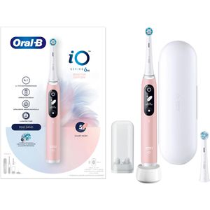 Oral-B Elektrische-Zahnbürste iO Series 6N, Pink, Sensitive, 5 Putzmodi, Etui und 2 Aufsteckbürsten
