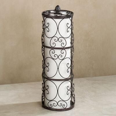Touch of Class Aldabella 4 Roll Toilet Paper Storage 4 Roll, 4 Roll, Tuscan Slate