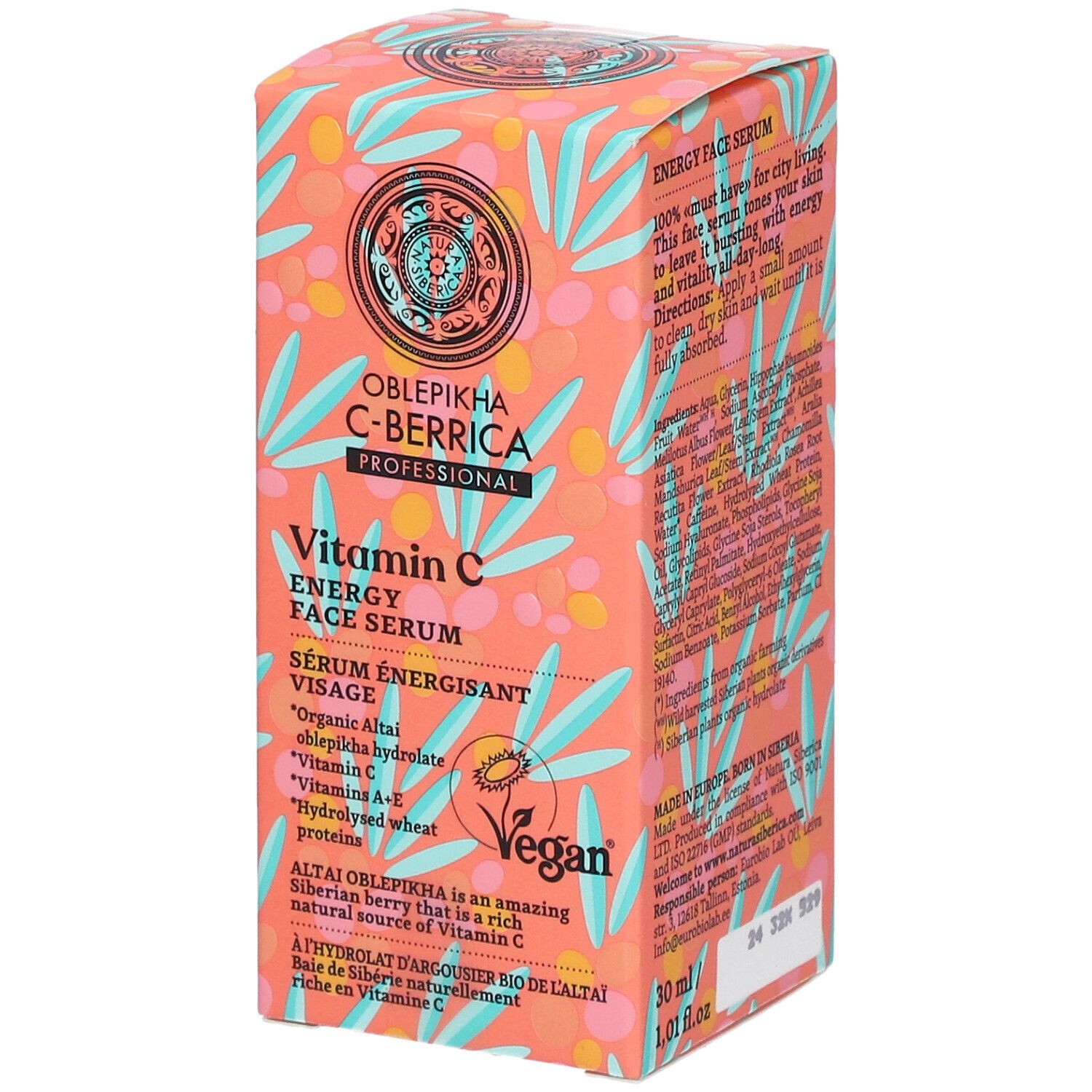 Oblepikha C-Berrica Vitamin C energy Face Serum 30 ml Gel