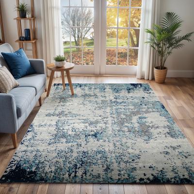 Teppich LIVABLISS "DUNKIRK", blau, B:200cm H:10,9mm L:275cm, Polypropylen, Teppiche, Teppich