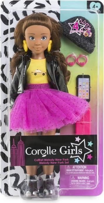 Corolle Melody Modepop Fashion Week Parijs, 28 cm, met 4 accessoires en vanillegeur