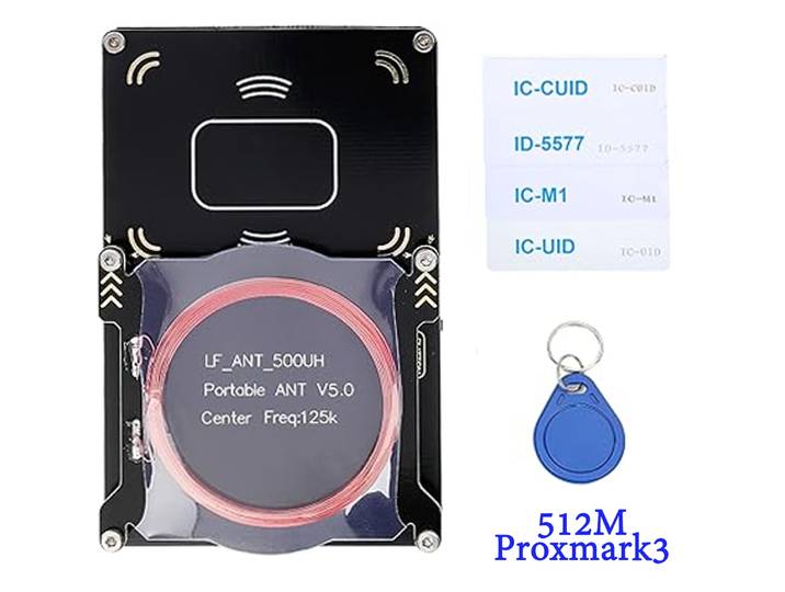 Proxmark3-Lecteur de puce intelligente Rdv 512M, copieur de puce, 125 tiens z, T5577, badge, ampa er, 13.56Mhz, duplicateur de jeton, clé d'identification IC, programmeur de clone RFID