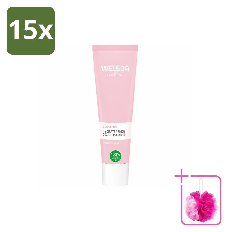 15 x Weleda Sensitive Feuchtigkeitscreme für empfindliche Haut 30 ml - Sparpackung - 15 Stücke