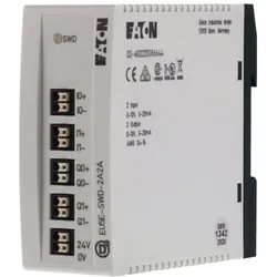 Eaton 144063 SWD-Ein-/Ausgabemodul, 2 analoge Eingänge, 2 analoge Ausgänge, konfigurierbar 0-10V/0-20mA EU5E-SWD-2A2A