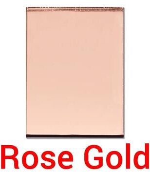 Uplift Treasures Acrylic Mirror Bathroom Toilet Sign Stickers rose Gold