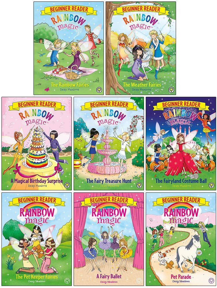 Daisy Tech Rainbow Magic Beginner Readers 8 Book Set Daisy Meadows For Early Readers Fairy Tales Series