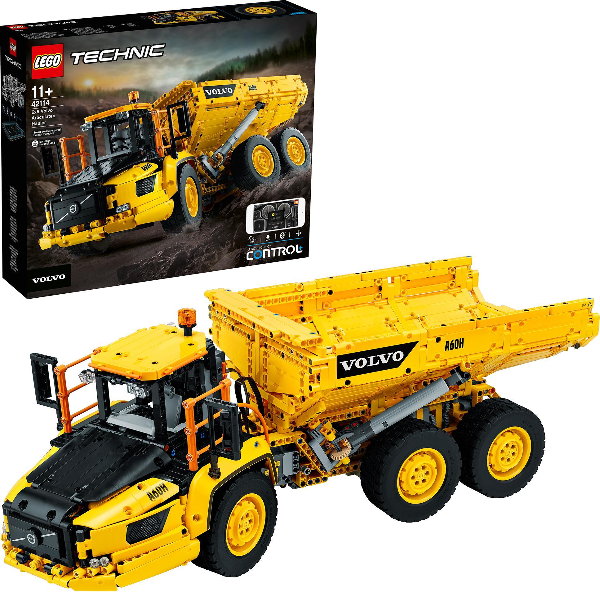 LEGO 42114 Technic Knickgelenkter Volvo-Dumper (6x6) ferngesteuertes Auto, Konstruktionsfahrzeug für Kinder und Erwachsene, ideal als Weihnachtsgeschenk