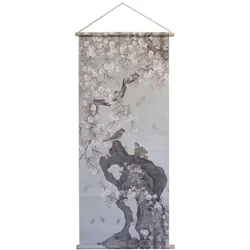 Chic Antique Blumendruck Leinwandbild zum Aufhängen , H147 x L65x B2 cm