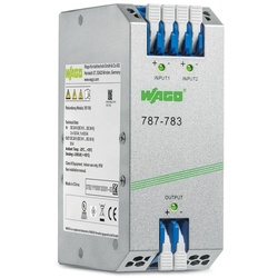 Wago 787-783 Redundanzmodul,Eingangsspannung 2 x DC 9 ... 54 V,Eingangsstrom 2 x 12,5 A 787783
