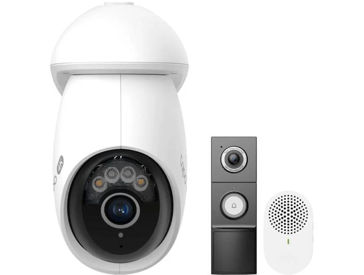 TP- Link Tapo C560WS + D235 Smart Battery & Wired Doorbell