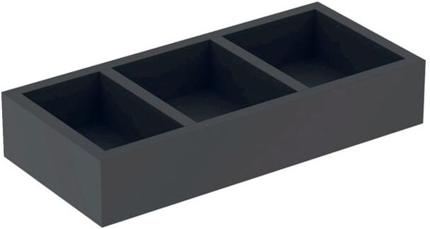 Geberit Smyle Square Schubladeneinsatz 500677001 32,3x5,9x15cm, lava strukturiert, H-Teilung