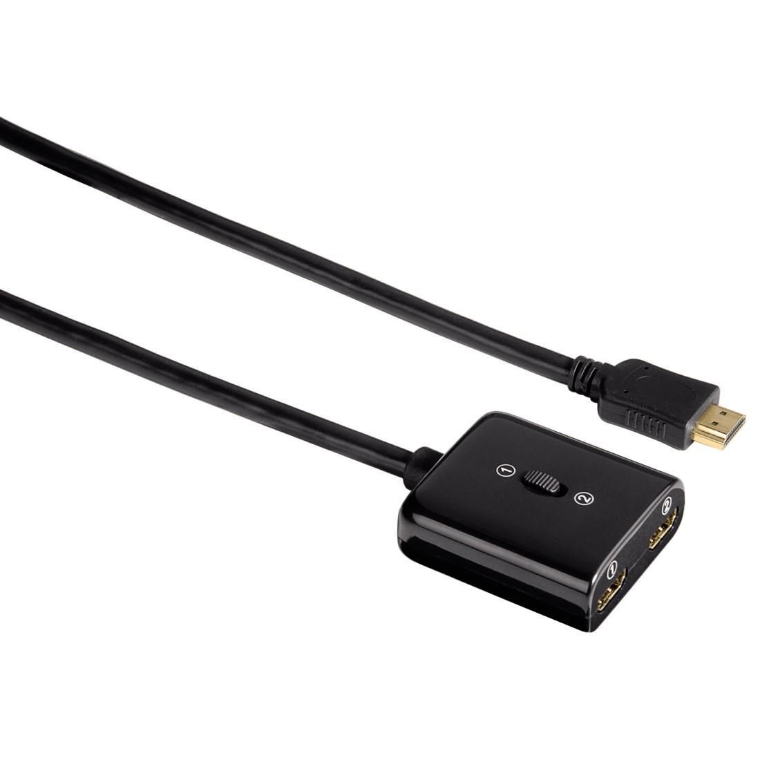 Hama 132124 Stecker Gerade Buchse (Schwarz) 00132124