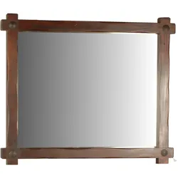 Mexico Spiegel Glas, Massivholz Pinie  Mexiko Möbel Mexikanisch