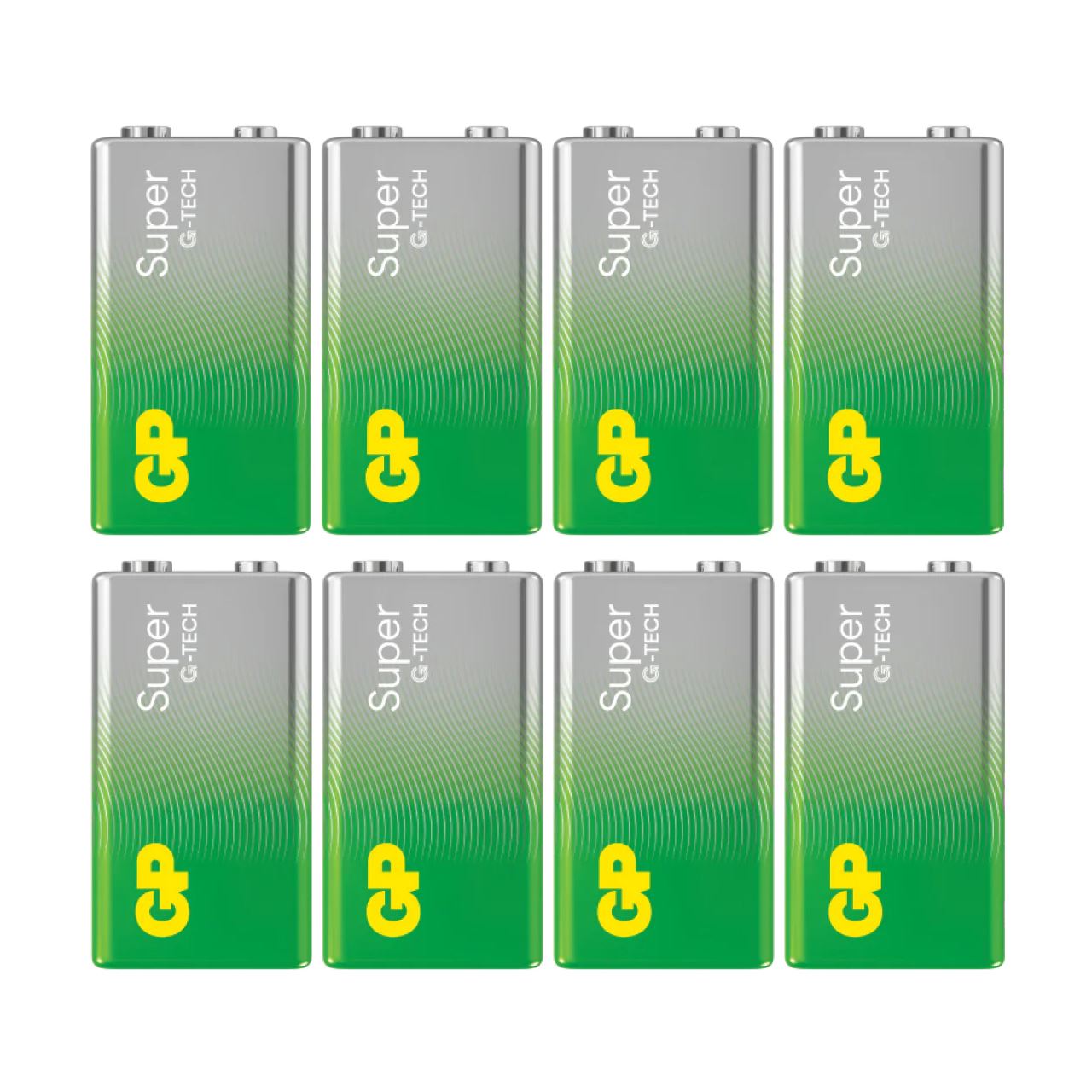 GP Batterie Alkaline Super 9V 8 Stück