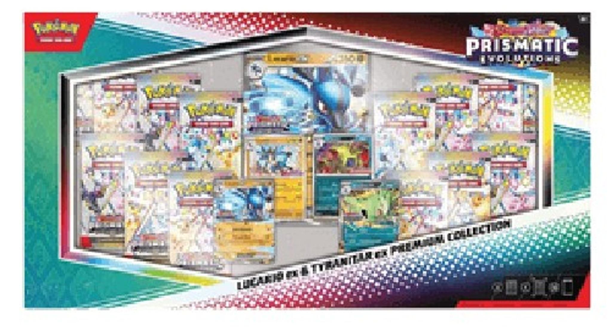 Pokemon Prismatic Evolutions: Lucario ex & Tyranitar ex Premium Collection