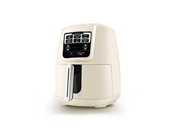 Karaca Air Cook XL 2 in 1 Airfryer Starlight, 4L, 1550W, Heißluftfritteuse, Heissluft Fritteusen, Fritteuse ohne Öl, Less Fat Technology, Grillgerichte Sowie Saftige, Hausjoghurt