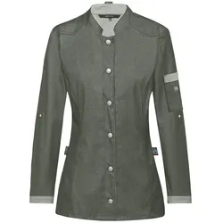 Damen Kochjacke Bikerstyle "5415" - S - grün