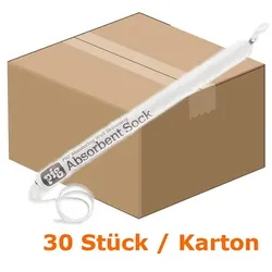 Absorptionsstrumpf PIG® Beobachtungsbrunnen Saugstrumpf 30 Stück, 3,8 cm x 46 cm, Absorbiert 15 L je Karton