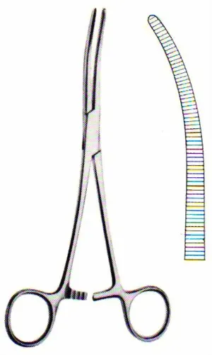 Zepf medical instruments GmbH Arterienklemme nach Rochester-Pean, gebogen, 14,0 cm 12-3101-14