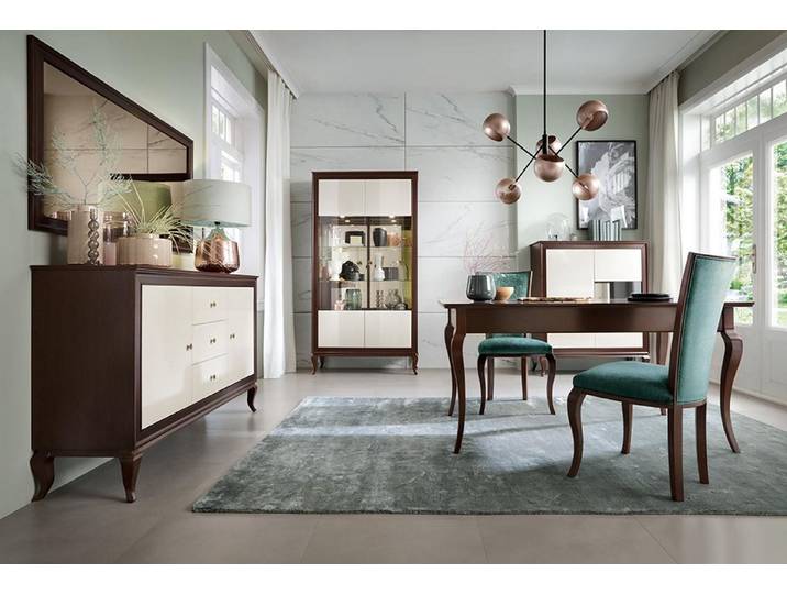 Xlmoebel Essgruppe Esstisch aus Holz mit passenden Stühlen im zeitlosen Design, (Essgruppe, Tisch mit Stühlen), Hergestellt in Europa