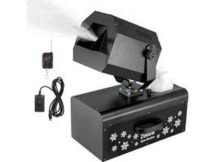 VEVOR Machine à Neige, 2000 W, Machine à Flocons de Neige Artificielle Pivotante, Télécommande Filaire et sans Fil, Réservoir 5 L, Haut Rendement, pour Fêtes de Noël, Effet de Scène Mariage, Intérieur