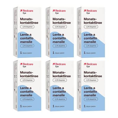 Redcare Monatslinse -2,75 6er-Pack 6x1 St Kontaktlinsen