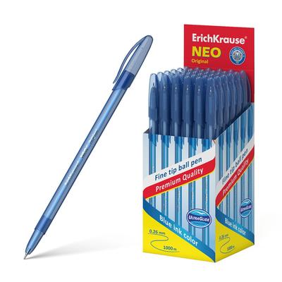 Kugelschreiber 0,26mm 50er Pack Blau - Kulis Kulischreiber Stifte Schreibstifte für Schule & Bürobedarf - Neo Original