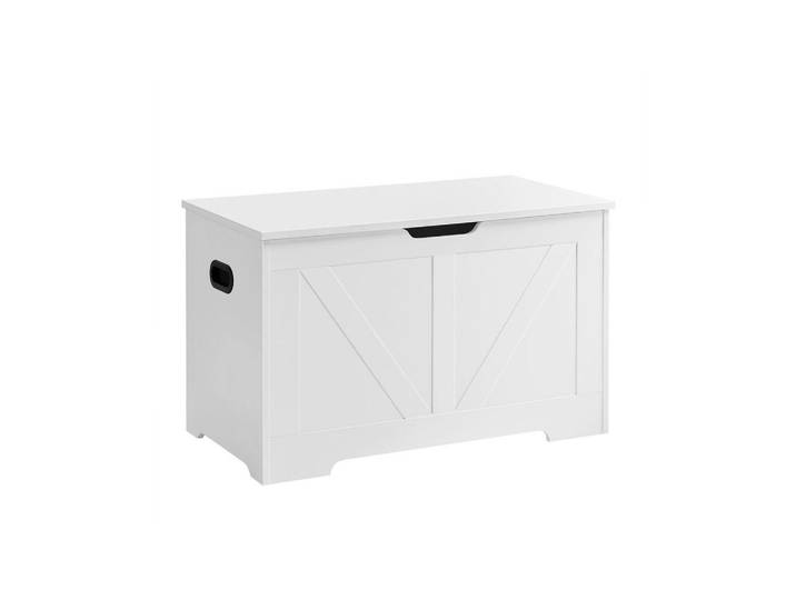Hansiro Sitzbank Ouagadougou, Weiß, 80x46x40 cm, Ordnen & Aufbewahren, Schmuckaufbewahrung
