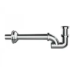 Gessi Siphon, für Bidet, mit Reinigungsöffnung, 01018706, Farbe: Metall Schwarz PVD