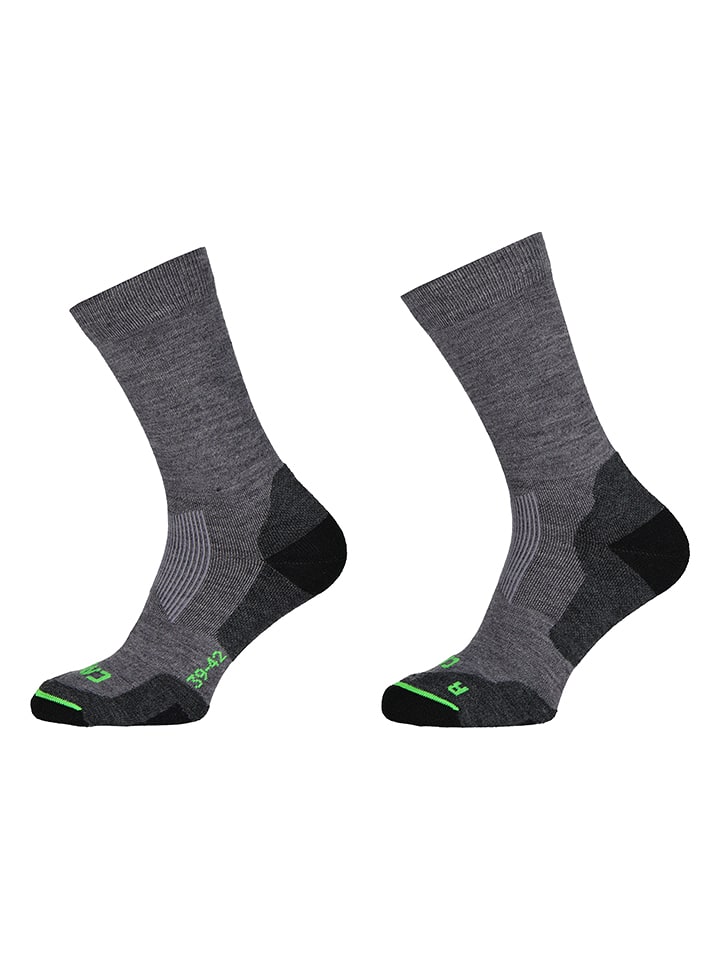 cmp Woll-Trekkingsocken in Dunkelgrau - 39/42