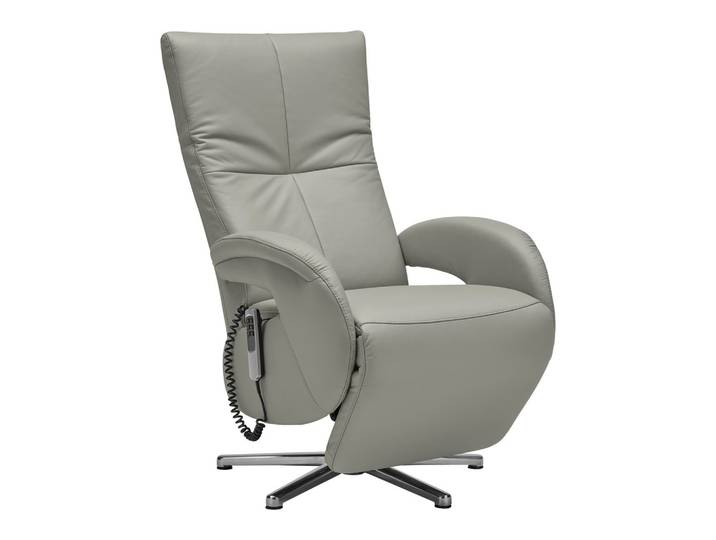 Relaxsessel Leder Graublau