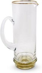 Vivience Pitcher with Gold Base and Rim, 44.5 oz